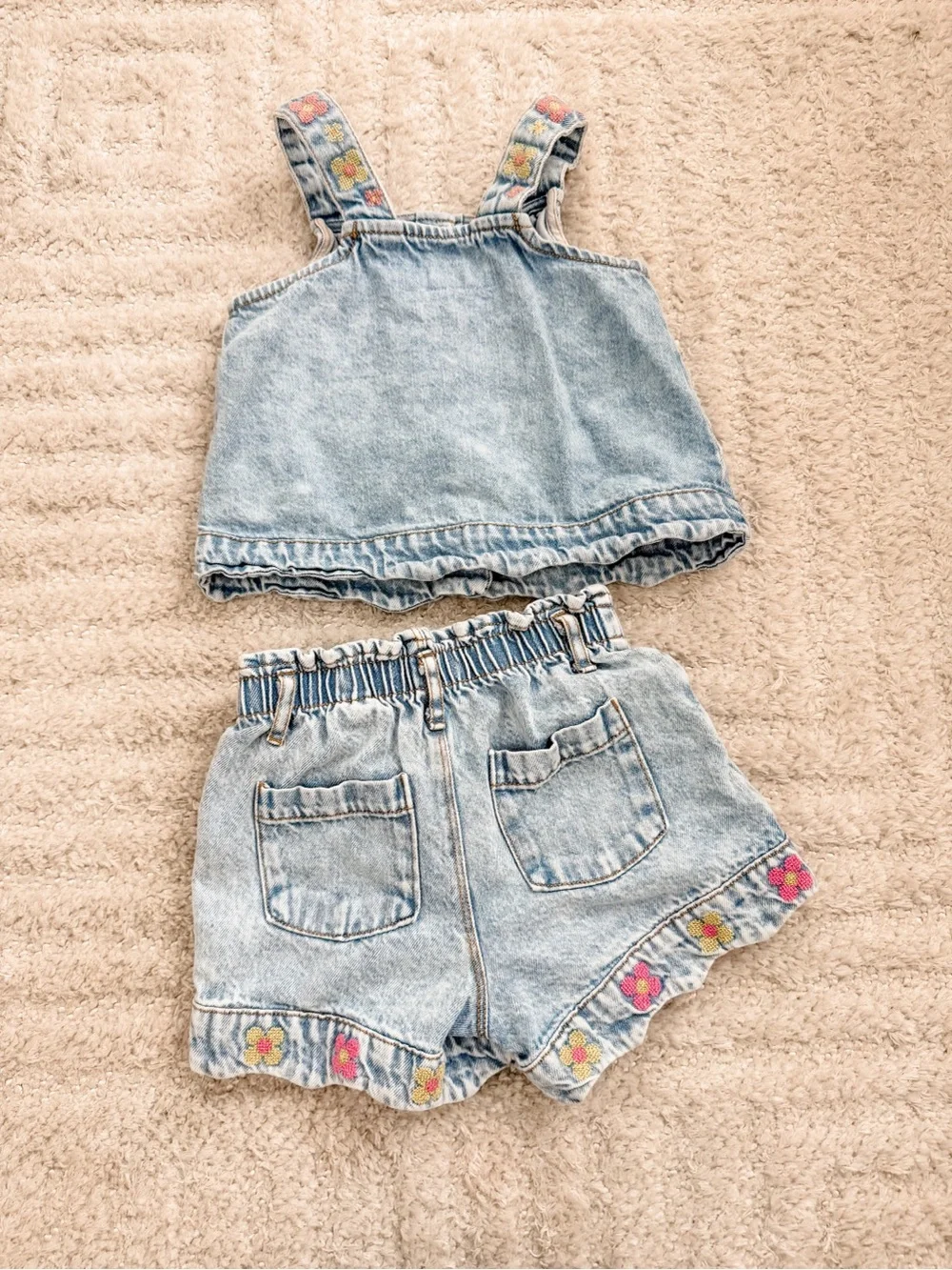 Zara Toddler Girl’s Two-Piece Denim Set - Size 4T - Picture 3 of 7